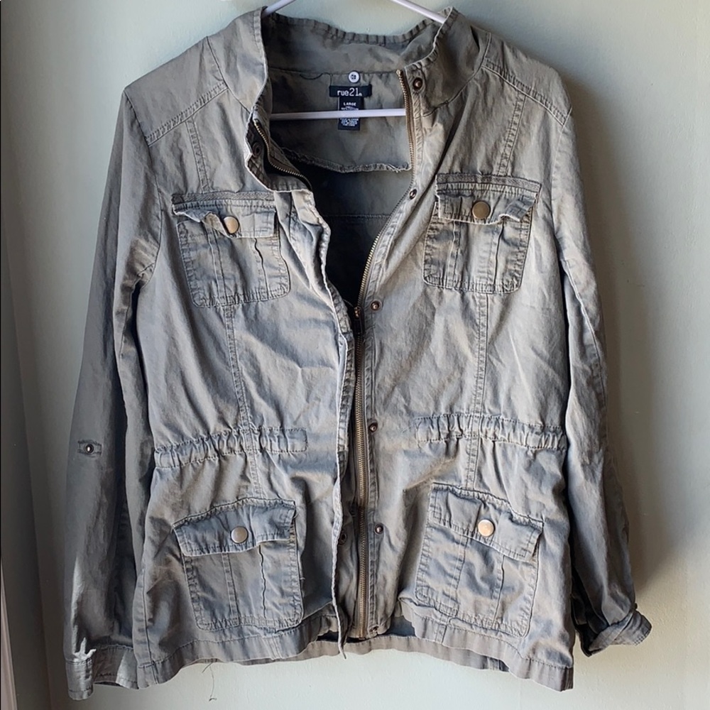 Rue 21 green army jacket.